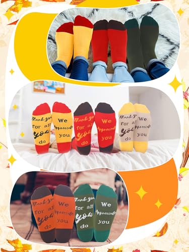 Xtinmee Housekeeping Week Appreciation Socks Gifts Bulk - color: Autumn Color