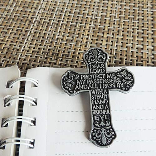 Cathedral Art (Abbey & CA Gift) Traveler's Prayer Cross Sun Visor Clip for Anniversary
