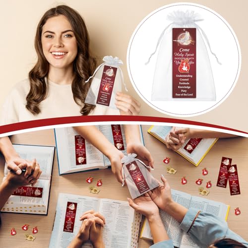 Supervitae 12 Set Holy Spirit Pin with Bookmark Christian Christmas Gift - style: Come Holy Spirit