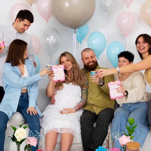 Baby Shower Bingo Cards - 24 Guests Pink Newborn Baby Bingo for Shower Party Supplies - color: Baby Girls