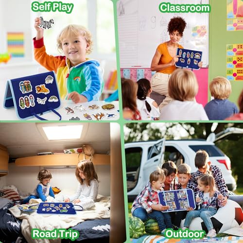 Aizweb Felt Board Bible Stories Set, Flannel Board Stories for Preschool Learning Activities,Bible Toys for Kids, Noah's Ark, David and Goliath, Jonah and The Whale, Jesus Nativity Set,Christian Toys - style: Bible Stories Set