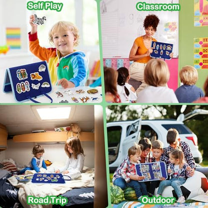 Aizweb Felt Board Bible Stories Set, Flannel Board Stories for Preschool Learning Activities,Bible Toys for Kids, Noah's Ark, David and Goliath, Jonah and The Whale, Jesus Nativity Set,Christian Toys - style: Bible Stories Set