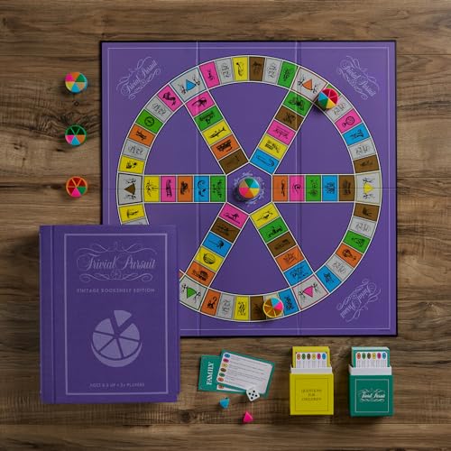 WS Game Company Trivial Pursuit Vintage Bookshelf Edition Trivia Board Game