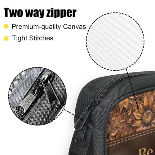 Gifts Polyester Bible Cover With Sturdy And Great Product And Pen Storage For Men And Women - color: Bible Word Sunflower