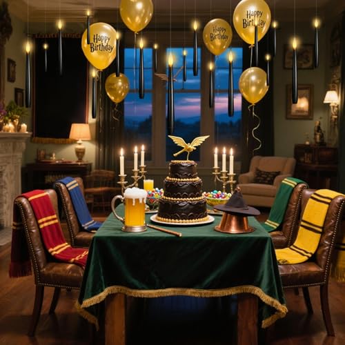 Black Floating Candles with Wand Remote, Hanging Halloween Decorations - color: 12pcs(Black)