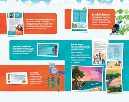 NLT GO Bible for Kids (LeatherLike, Teal Ocean): A Life-Changing Bible for Kids