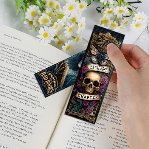 100PCS Dark Academia Bookmarks Bulk, Gothic Witchy Horror Book Marks for Reading, Paper Book Marker Clips for Women Men Halloween Christmas Book Club Gifts School Office Supplies - style: Dark Academia