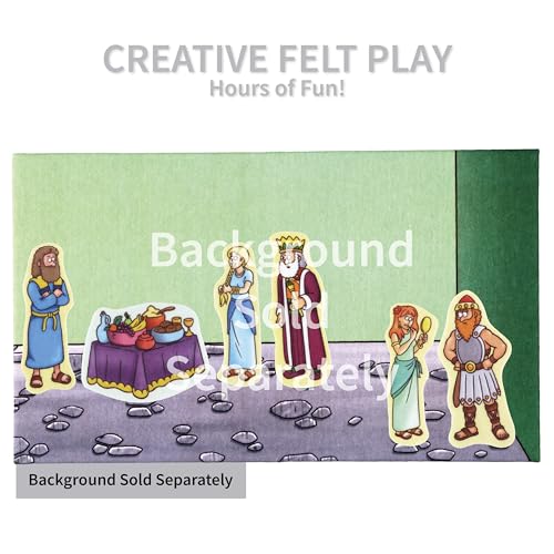 Little Folk Visuals Beginners Bible: Ruth and Esther Precut Flannel/Felt Board Figures, 19 Pieces Set