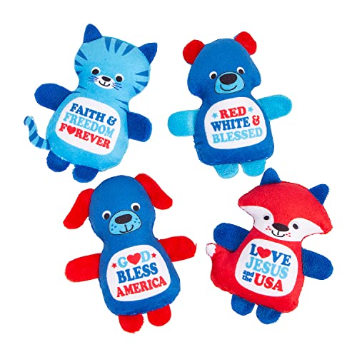 Bulk Religious Patriotic Stuffed Characters, 50 Pieces