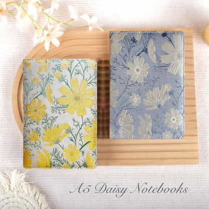 ipoul Beautiful Journal for Women, Daisy Flower, Hardcover, A5, 6x8, Lined Pages, Lay-flat, Personal Notebook, Self Care Journal, 40th Birthday Gifts for Women, Mothers day Gifts for mom - color: Daisy-silver