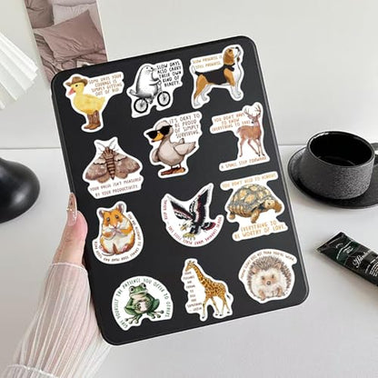 50PCS Animal Emotional Support Stickers, Motivational Stickers - style: Old World