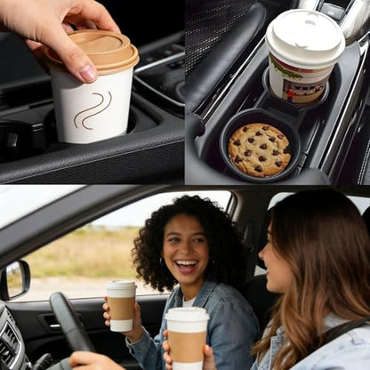 Ceramic Car Cup Coasters 2PCS - Cookies - color: Cookies