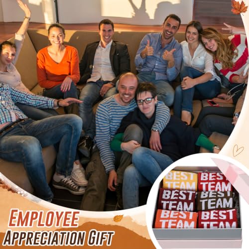 Glitopper 12 Pairs Best Team Ever Gift Socks Bulk - color: Autumn, style: Team