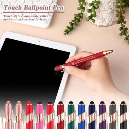 Chuangdi 48 Pcs Bible Verse Pens Bulk Black Ink Pens, Colorful - color: Colorful