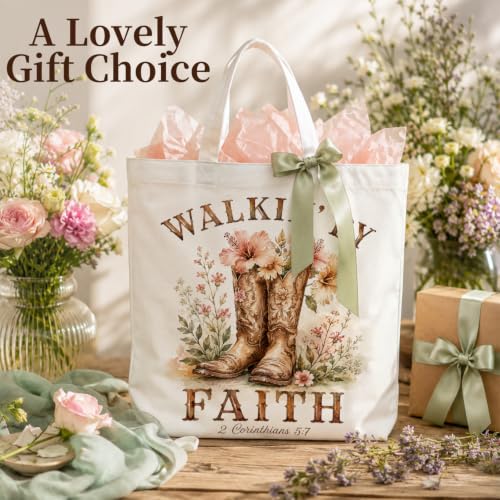 Western Cowgirl Canvas Tote Bag Cowgirl Gifts - color: Western Cowboy Theme 8