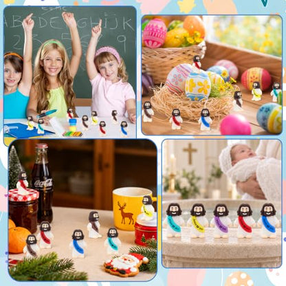 YuDanae 100pcs Little Jesus Figures,Mini Jesus Loves You Figures - color: Multicolor2, size: 100PCS