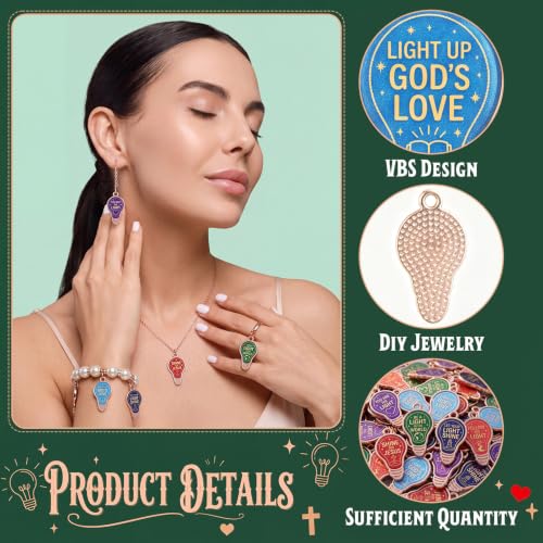 Sasylvia 48 Pcs Back to School Neon Light Bulb Charms for Jewelry Making – Inspirational Bulb Pendant DIY Crafts, Metal Alloy Teacher Student Gifts, Bulk Keychain Necklace Bracelet Supplies - style: Neon Light Bulb