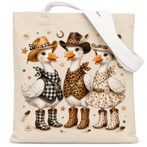 Western Cowgirl Canvas Tote Bag Cowgirl Gifts - color: Western Cowboy Theme 14