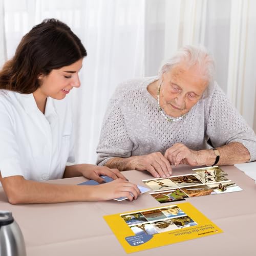 Keeping Busy Match Photo 2 Dementia Activities for Seniors | Alzheimer Products for Elderly Patients | Fun Memory Game Toy & Cognitive Brain Puzzle for Senior Citizens w/Memory Loss or Alzheimers
