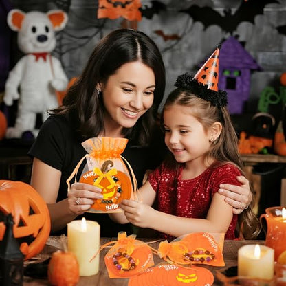 BeYumi Halloween Bracelet Craft Kit - 24 Pack Boo Letter Beads Craft Gift - style: BOO
