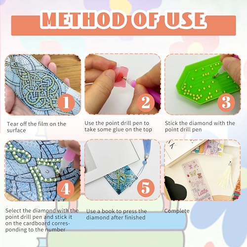 12 Pcs DIY Book Lovers Diamond Art Bookmarks for Adults Women Beginners Acrylic Dotz Kit Diamond Painting 5d Floral Rhinestone Bookmarks Diamond Art Book Marks with Tassels Crafts Supply - style: Booklover