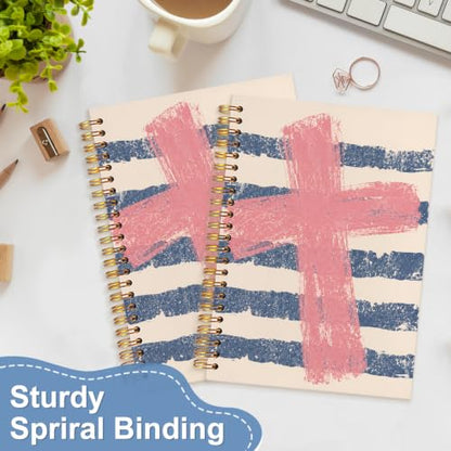 Christian Gifts for Women Faith Notebook Journal, 5.5x8.3 - color: white-Faith