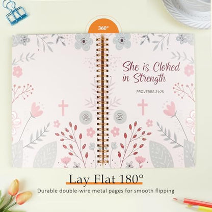 Aesthetic Christian Bible Journal for Women 5.5x8.3 Inch - color: 3-Christian-Notebook