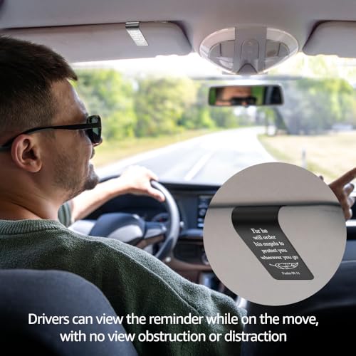 Psalm 91:11 Car Visor Clip, Guardian Angel Visor Clip for Men Women - color: Black10