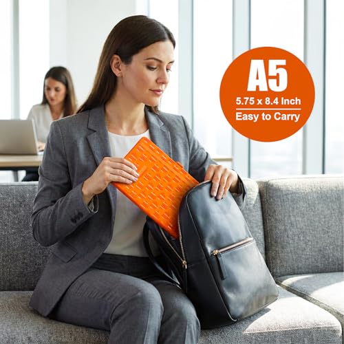Comix Pretty Lined Journal for Women, 192 Pages, 100GSM Paper, 5.5" x 8.3" - color: Orange
