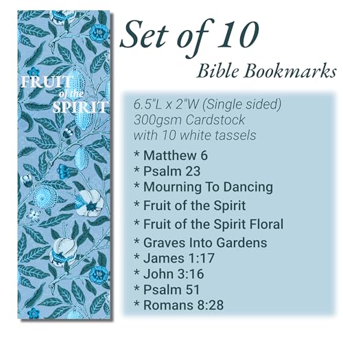10 Pcs Christian Bookmarks for Women Unique Bookmarks Handmade Bible Christian Gifts for Women Book Lovers Readers Church Book Club