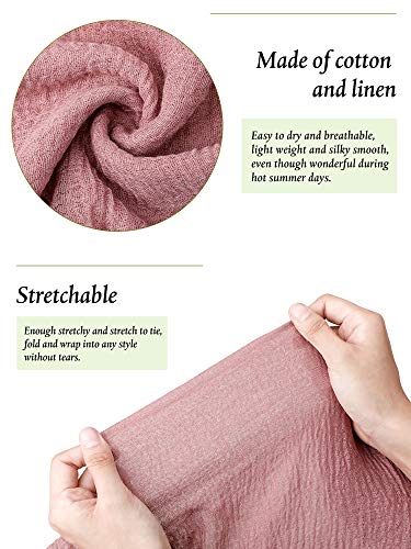 Geyoga 6 Pcs Women Scarf Shawl Hijab Scarves - color: Pastel Tones