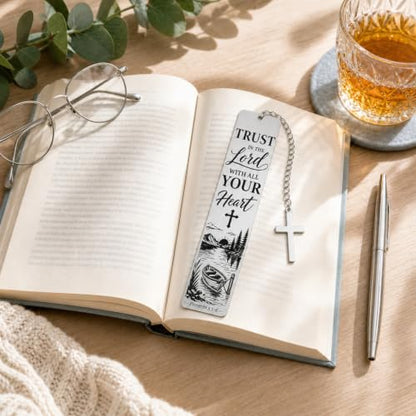 Bible Bookmark Religious Christian Cross Gifts for Women Men