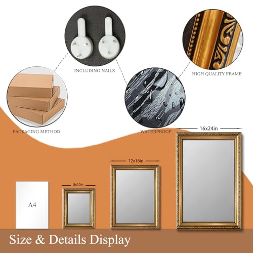 How Lucky Are We Gold Framed Wall Art12x16in - color: Gold Framed-10, size: 16"L x 12"W