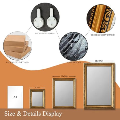 How Lucky Are We Gold Framed Wall Art12x16in - color: Gold Framed-10, size: 16"L x 12"W