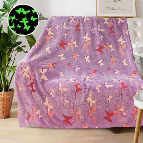 Butterfly Blanket for Women/Girls, Butterfly Gifts for Women Adults, Cute Blankets for Teen Girls, Personalized Blankets for Adults/Kids,Soft Fleece Blanket and Throw,Birthday 40"x 50" - color: Butterfly, size: 40"x 50"
