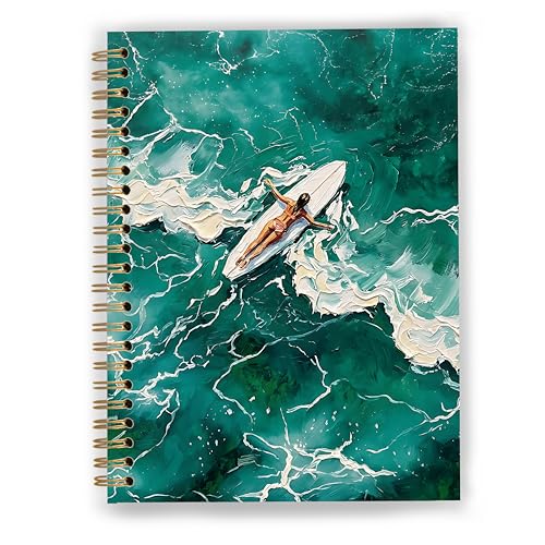 GDJIEGBC Coastal Beach Surf Notebook 5.5x8.3in - color: Color C