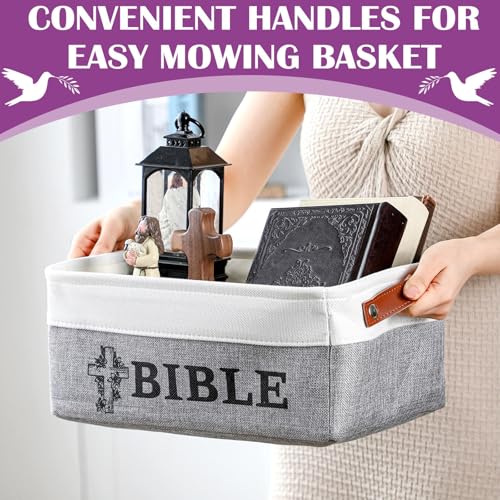 Marsui Christian Gifts for Women Bible Basket for Books, Bible Cross - style: Bible Cross