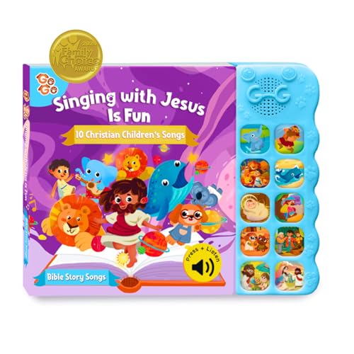 GO GO Bible Story Songs: 10 Toddler Songs, Christian Toys for Toddlers 3-5, Sound Books for Toddlers 1-3 - color: Bible Story Songs