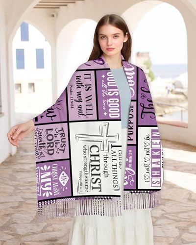 Bozidol Prayer Shawls and Wraps for Women - color: Purple