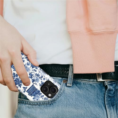 Magnetic Case for iPhone 14 Plus, Compatible with Magsafe PC Hard Shell & Silicone Inner Bumper Anti-Scratch Full-Body Cover Shockproof Slim Design Bookish Flower Rose Book Lover - color: Bookish Flower Rose Book Lover, size: iPhone 14 Plus