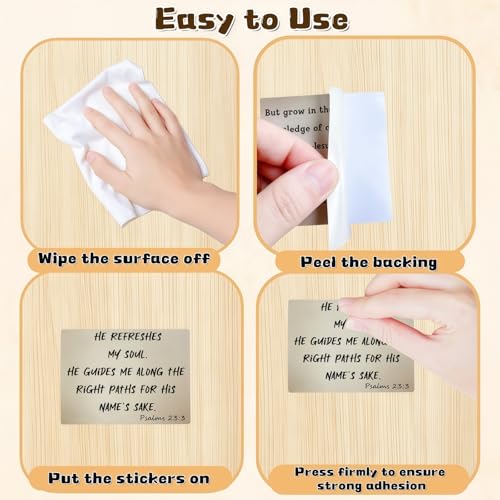 300pcs Vintage Bible Verse Stickers, Christian Bible Quote Stickers - style: Christian