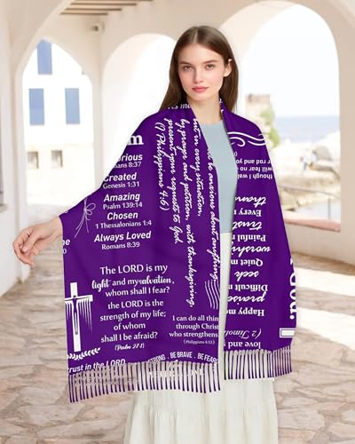 Bozidol Prayer Shawls and Wraps for Women - color: Purple 02