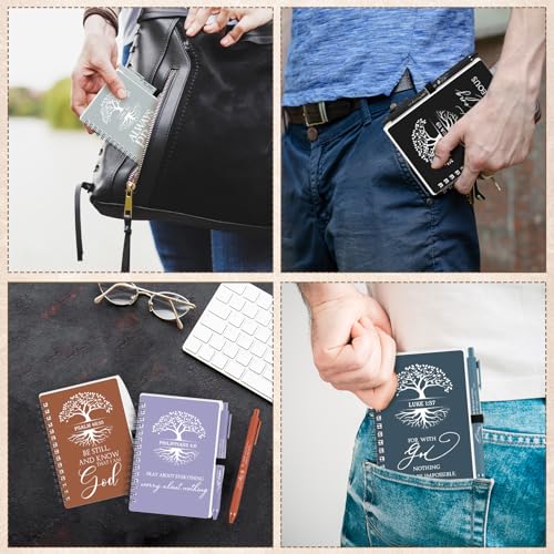 Kosiz Christian Gifts Bulk Prayer Journals with Pens,80 Pcs,Retro Color - color: Retro Color