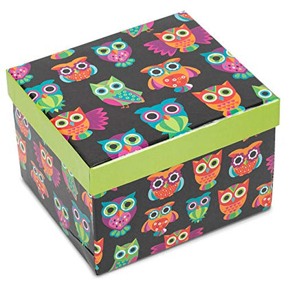 Divinity Boutique 20607 Boxed Mugs, Owl Pattern, 12 ounce - color: Owl Pattern