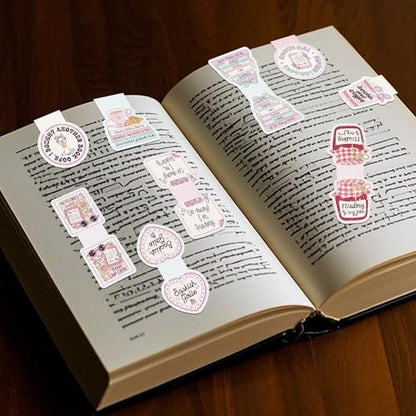 Magnetic Bookmarks for Book Lovers, Cute Book Marks, Bookmark Clips - color: Pink, Book Lovers
