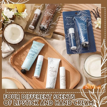Leelosp Christian Hand Cream & Lip Balm Set Bulk, Bright Color, 24 Packs - color: Bright Color