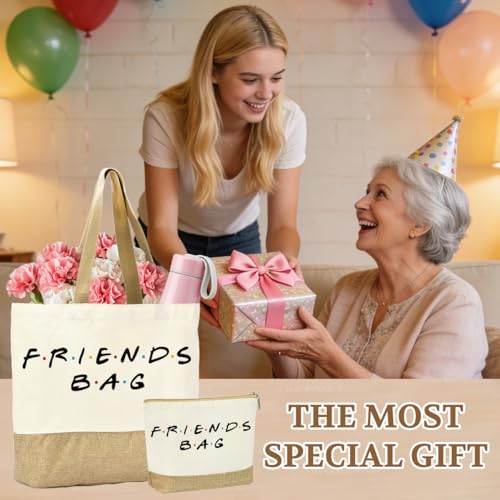 FriendsTote Bag, Funny gift Friend Tote bag, Best friend Makeup Bag, for Women Men Best Friends Birthday Gift - color: Friendsbag 0153