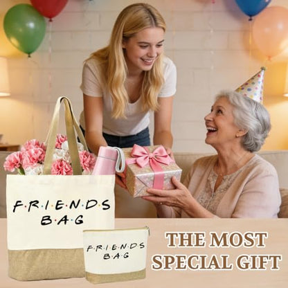 FriendsTote Bag, Funny gift Friend Tote bag, Best friend Makeup Bag, for Women Men Best Friends Birthday Gift - color: Friendsbag 0153