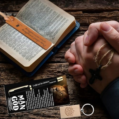 Chiisong 18 Sets Man of God Christian Gift Bulk for Men, Rectangle - style: Rectangle