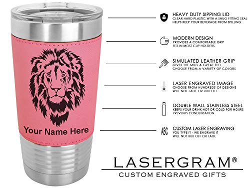 LaserGram Personalized 20oz Tumbler, Bible Verse John 14-6 (Pink) - color: Pink
